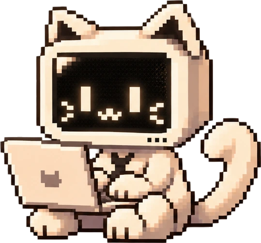 CATGENCY typing on a laptop